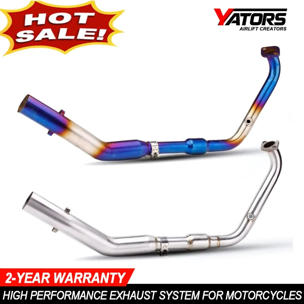 Motorcycle Exhaust System for MT15 R15 V3 V4 V4 2017-2024 Stainless Steel Pipe Head Pipe