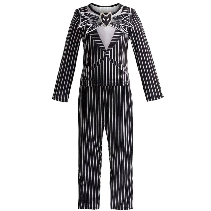

RT01 Movie Nightmare Christmas Cosplay Sally Costume Jack Skeleton Disguise Dress Set Kids Suits Halloween Carnival Party Cl*Jk2