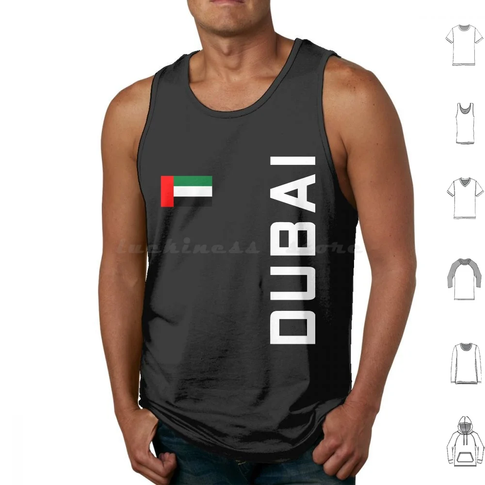 Dubai Tank Tops Print Cotton Emirates Oil