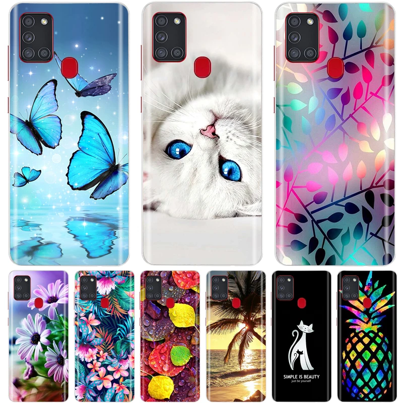 For Samsung A21S Case Silicone Cover Soft TPU Back Cover Phone Case For Samsung Galaxy A21S Case A 21S A21 S A217F Fundas Coque