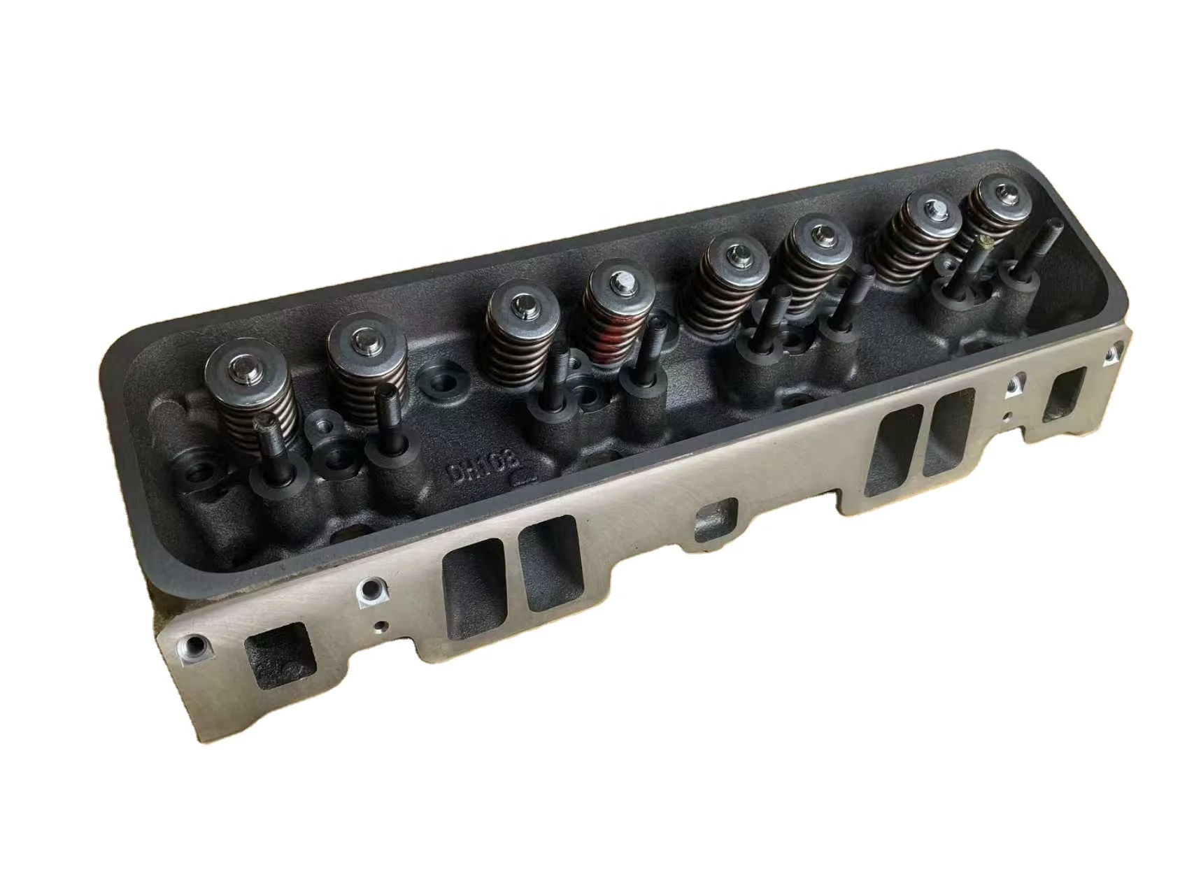 Iron GM350 Complete Cylinder Head Assembly for Marine Engine OEM #12558059 for Chevy SBC 350 5.7L V8