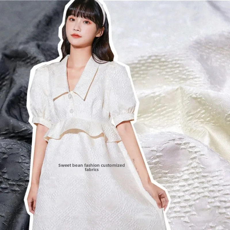 

Темно-зернистая парча, жаккардовая ткань, весна-лето, окрашенная в пряжу, платье, костюм, куртка, одежда, брендовый модный дизайн, ткань для шитья