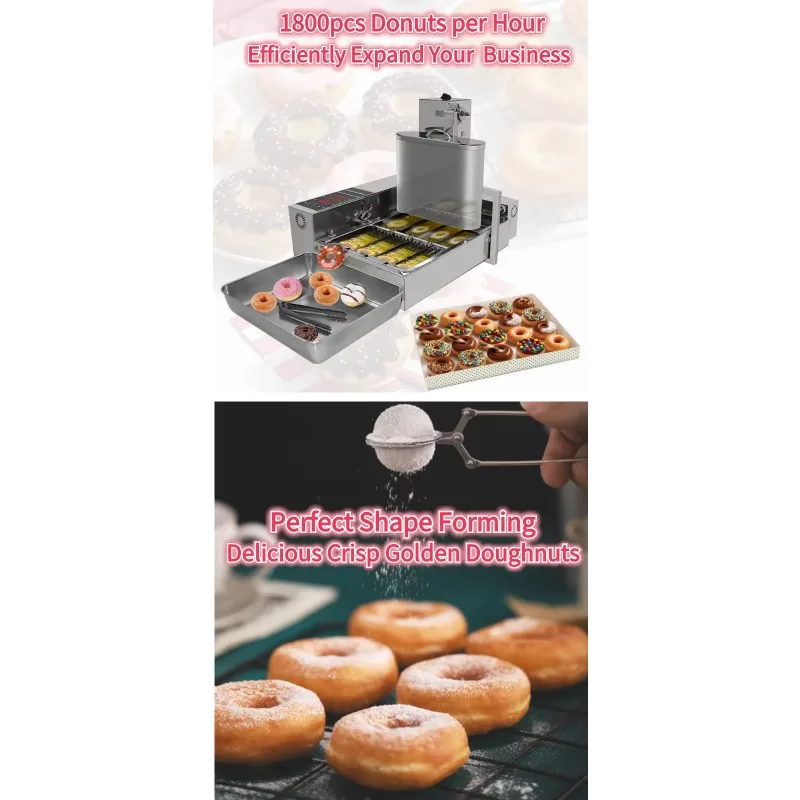 A Donuts Mesin Donat Maker Maquina Para Hacer Donas Maquinas De Donas Fryer Automatic Donut Making Machine for Sale Donuts Maker