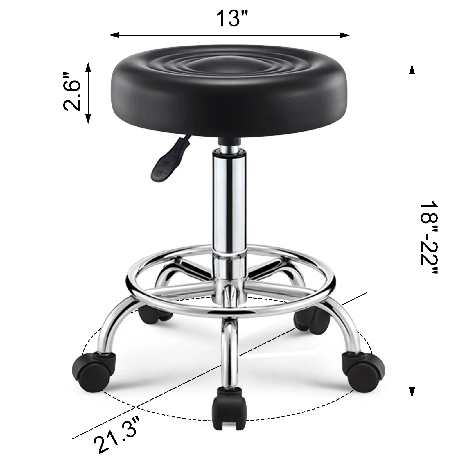 Fashion Swivel Stool Barber Shop Hair Bench Hairdressing Chair Massage Clinic Office Home Seat Salon Furniture