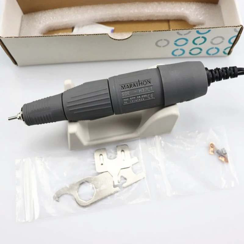 STRONG 210 NAIL DRILL H37L1 SH20N SH37LN handle 35K & 45K RPM Dental LAB MARATHON Micromotor Polishing Handpiece Machine