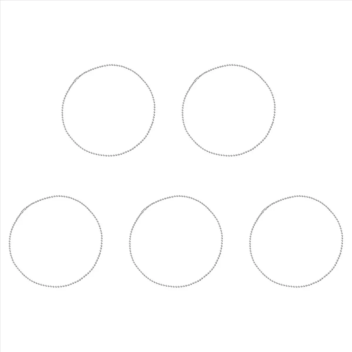 *N21R 5X التيتانيوم النقي سلسلة قلادة الزجاج حبة سلسلة قلادة ليس من السهل الصدأ بسيط سبائك التيتانيوم سوار-B #2