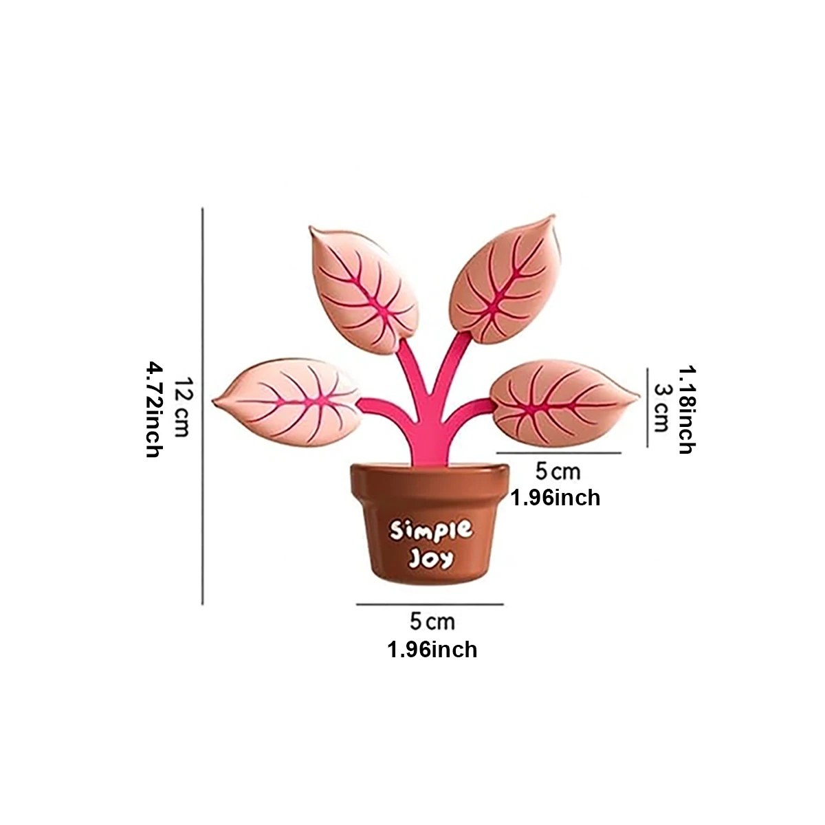 2Pcs/1Pc Potted Plant Magnetic Refrigerator Clips, Leaf-Shaped Sealing Clips, Cute Magnetic Refrigerator Stickers, Lunch Box Clips, Floral Decorations