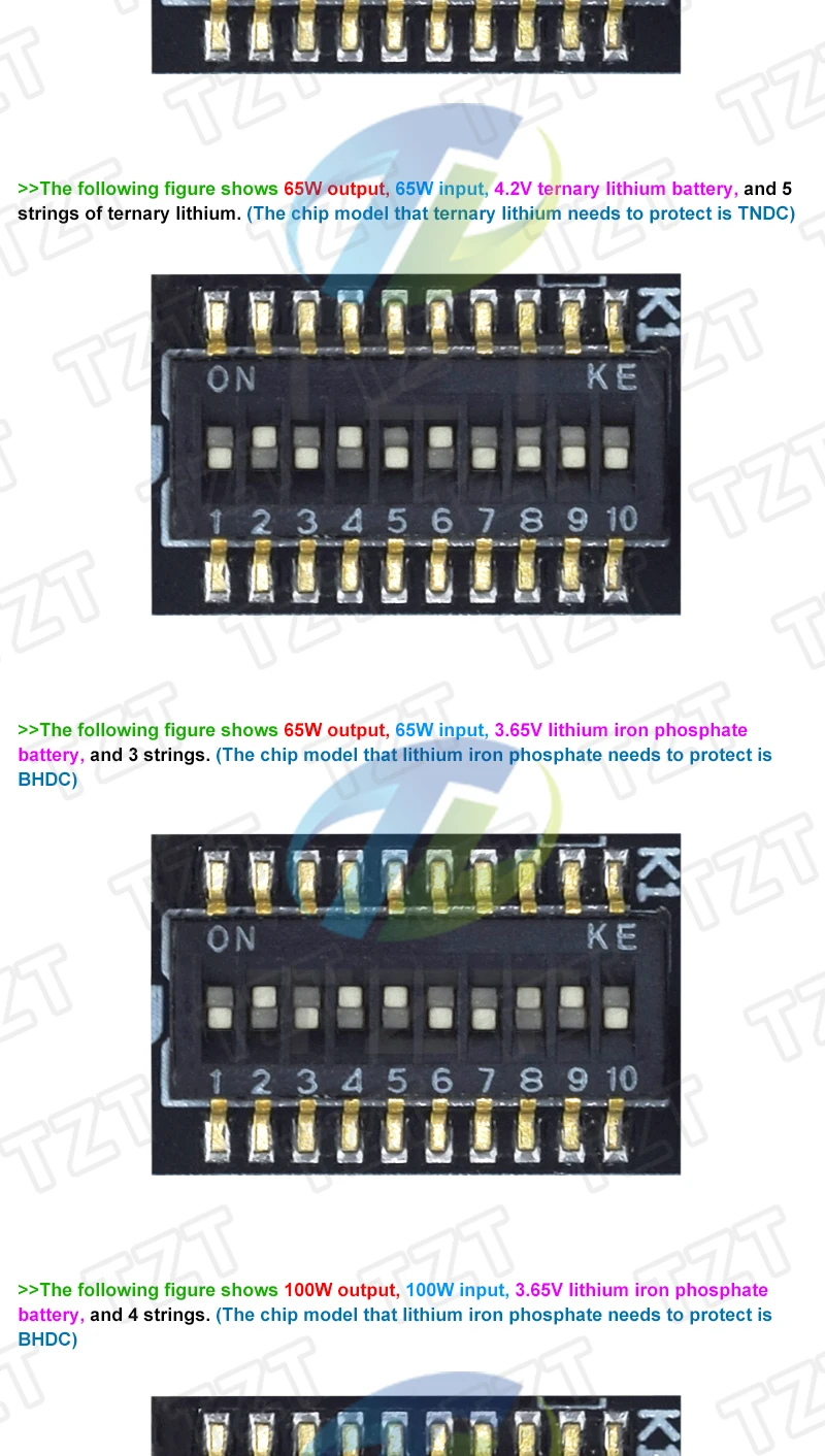 TZT 1/3 Stück QC4.0 QC3.0 LED Dual USB PD Schnellladung 5A 100W Micro/Typ-C USB Mobile Power Bank 18650 Lademodul – Detail 8