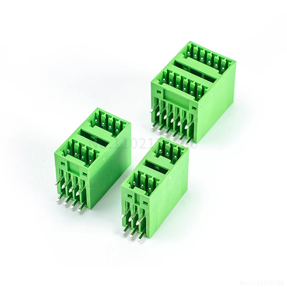 (5 pcs) 15EDGRH 15EDGVH - 2.5mm double-row pluggable PCB terminal block with straight pins socket type JM 2EDGRH/VH 2.5
