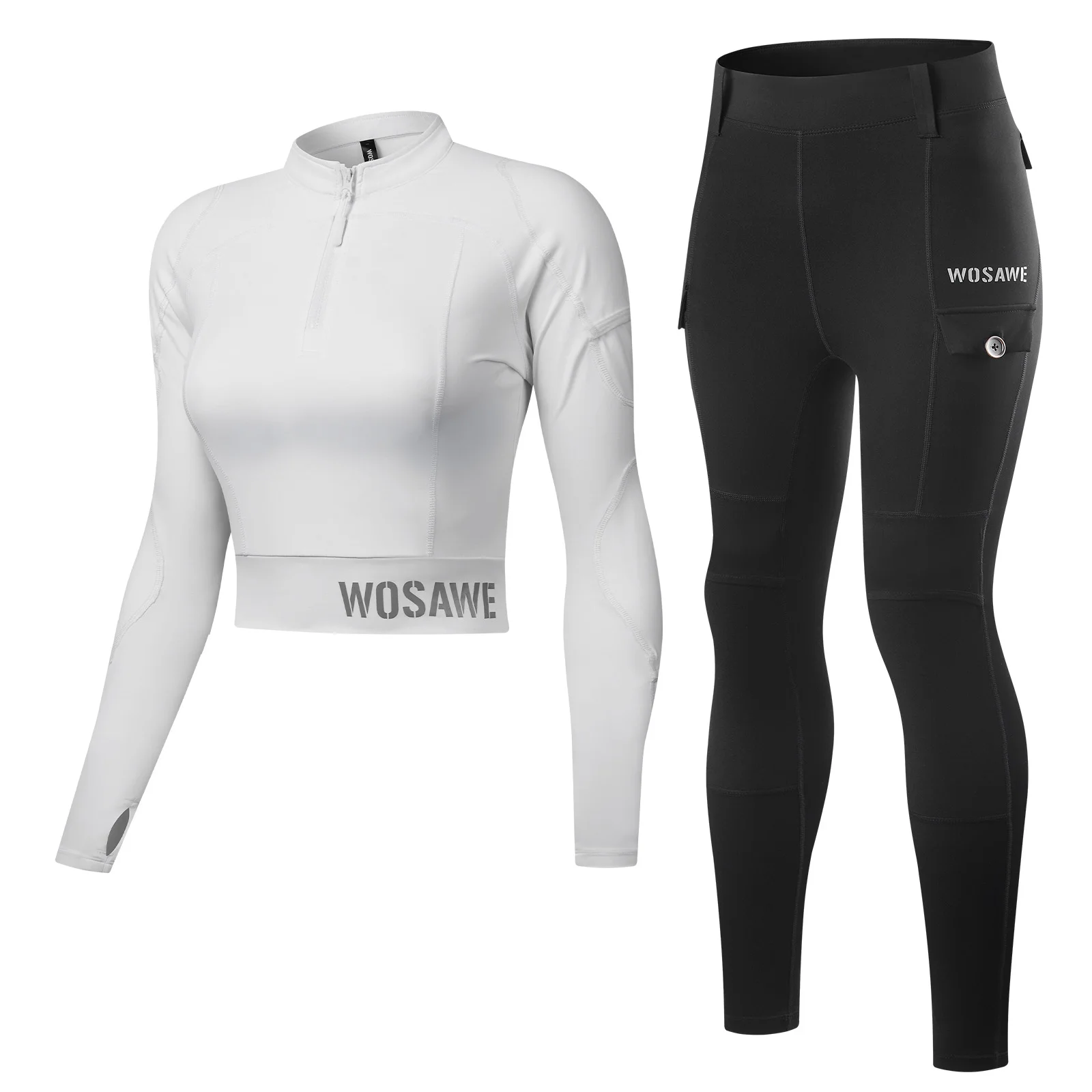 ensemble-veste-et-pantalon-de-moto-pour-femme-wosawe-haut-court-et-leggings-respirants-tenue-de-motard-taille-haute