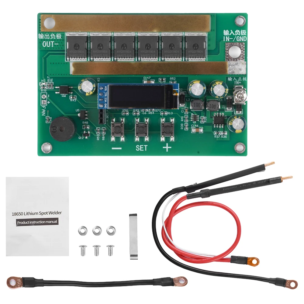 6.5V-16V 99 Gear Adjustment 18650 Lithium-ion Spot Welding Machine Supports 2.7V 3000F Farad Capacitor 3 Segment Pulse