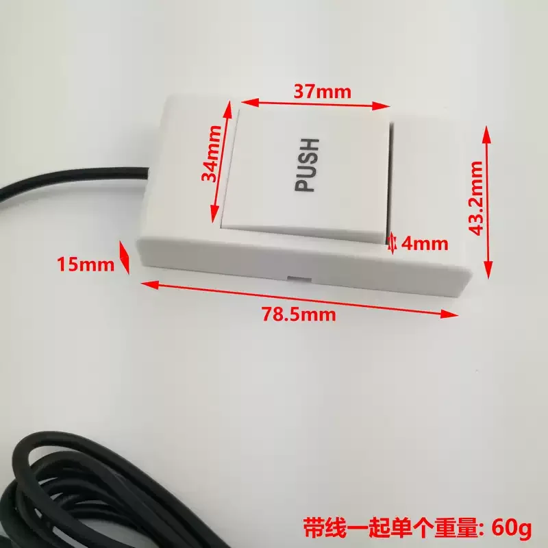 USB Enter Key Button, Single-Key Keyboard Enter Switch, Plug & Play with 1.5m Cable
