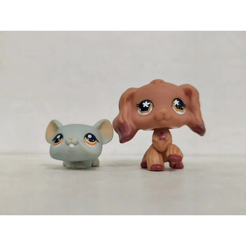 2pcs/lot LPS Toys Littlest Pet Shop Toothed Rat Dog Animal Figures #698