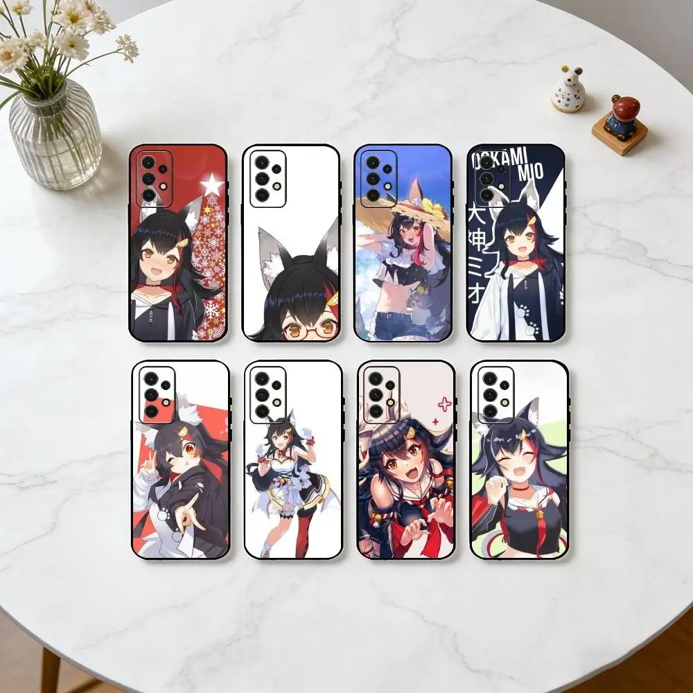 

O-Ookami Mio Wolf Girl Graphic Phone Case For Samsung S25,S24,S21,S22,S23,S30,Ultra,S20,Plus,Fe,Lite,Note,10,Black Cover