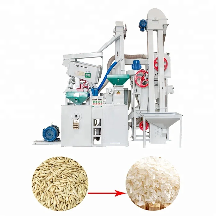 6LN-20/15S 1 Ton Per Hour Combined Rice Mill Machine With Huller Polisher Processor
