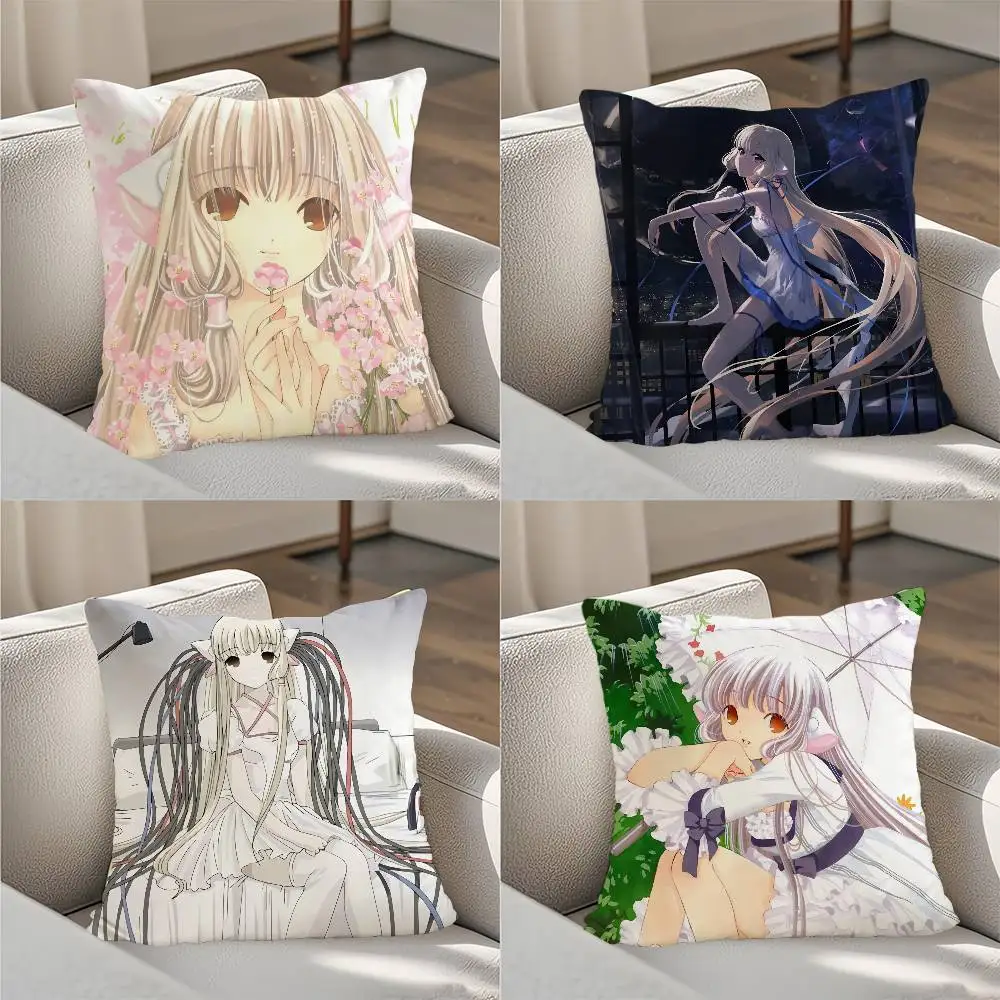 

Chobits Canvas Pillow Case Luxury Double-sided For Car Pillows 45x45 Cushions Cover Home And Decoration Sofa Pillowcase 50x50