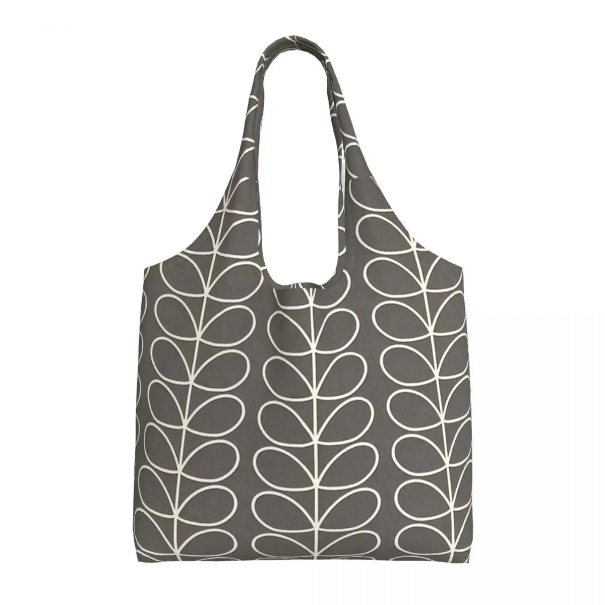 Custom Multi Stem Orla Kiely Canvas Shopping Bag Women Portable Capacity Groceries Tote Shopper Bags photography Handbag