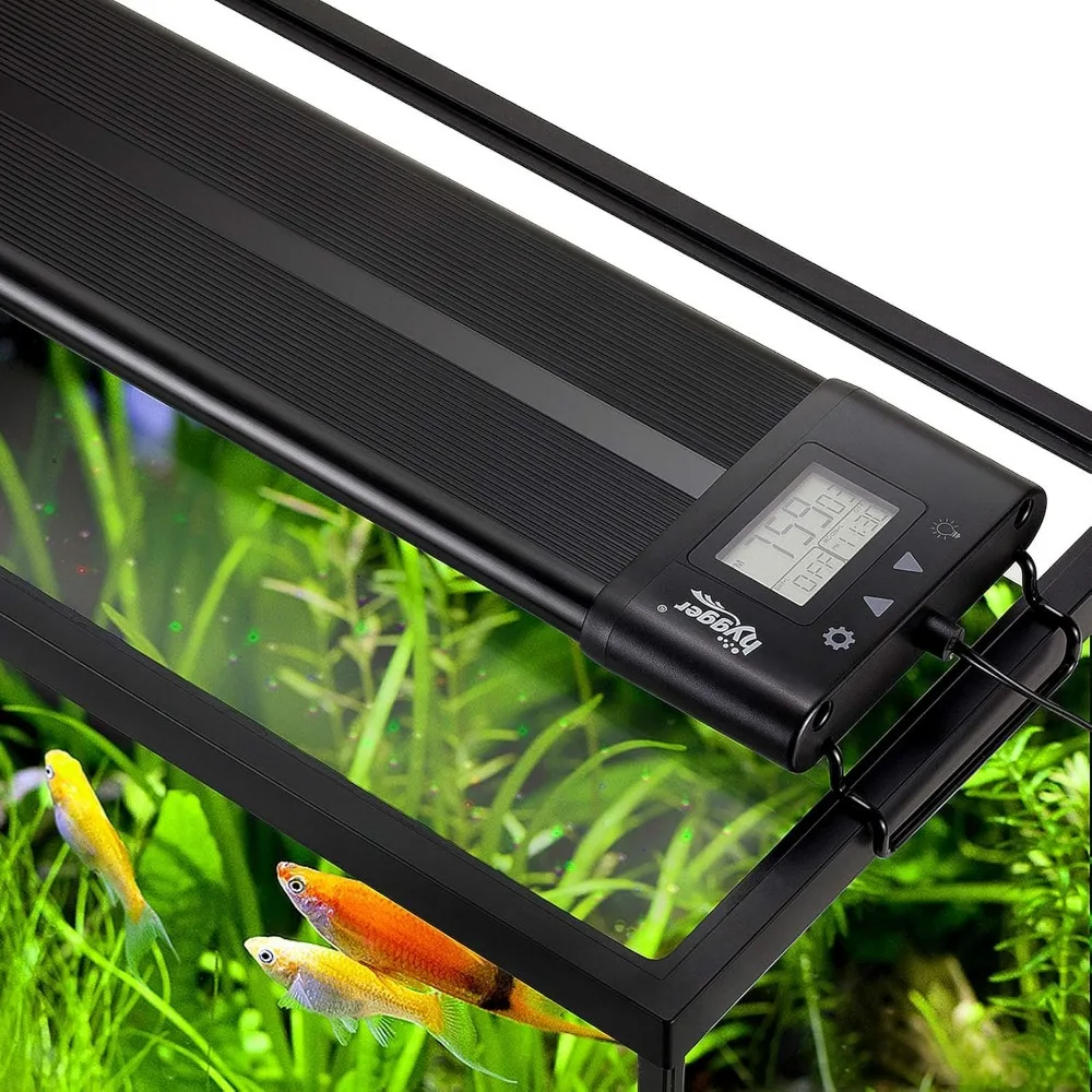 

Auto On/Off Extendable LED Aquarium Light, 48-55 Inch, Dimable 7 Colors Full Spectrum for Planted Tanks with Timer