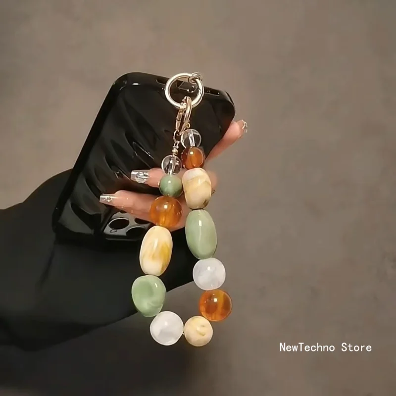 

Новый ретро браслет с бисером инопланетянина, ремешок для телефона, подвесная цепочка с узлом, ремешок для мобильного телефона, брелок для ключей, сумка, наушники, подвеска, аксессуары