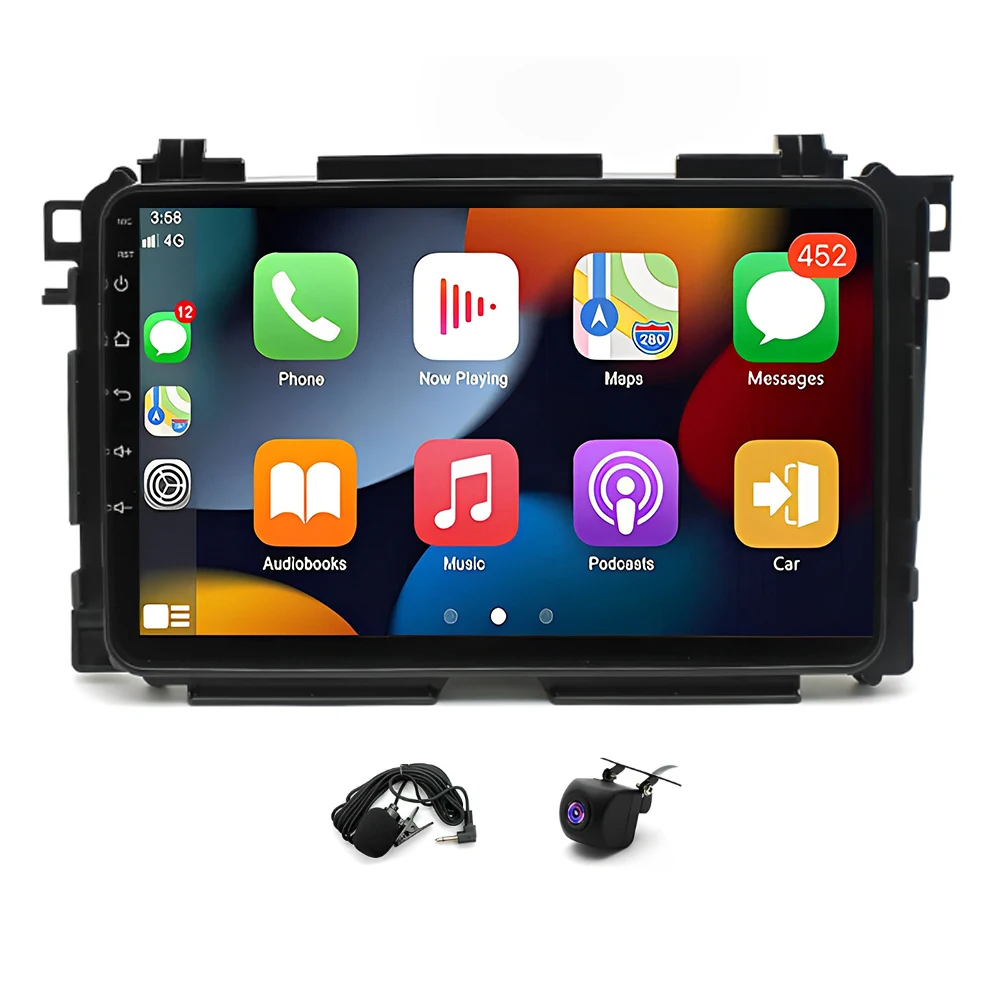 

Car GPS Navigation Radio Carplay Stereo Wifi forHonda Vezel XRV/HRV 2014-2019 9in Android 13