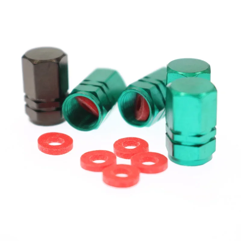 4PCS Aluminum Alloy Car Wheel Tire Valve Caps Tyre Rim Stem Covers Airdust Waterproof For Automobiles Motorcycles Trucks Bikes