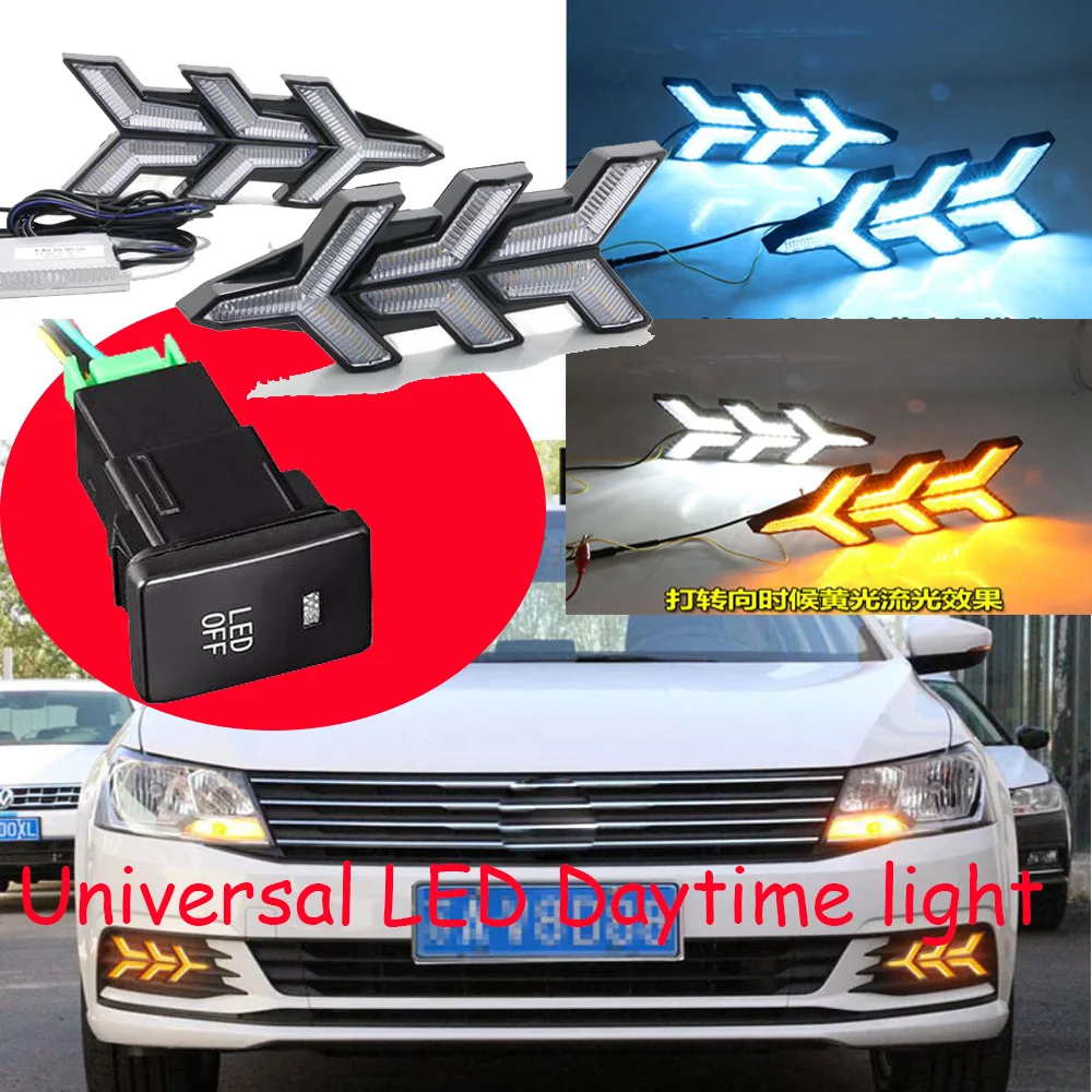 Universal car daytime light fog headlight for Volvo Toyota Nissan Mazda Honda Mitsubishi Subaru Cherovlet KIA BYD Luxgen JAC MG