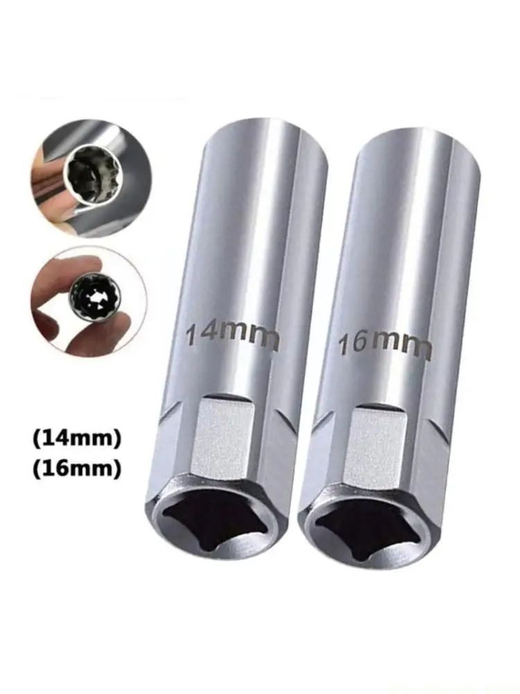 

J0MA 12 Point Plugs Socket 14mm 3/8Inch Drive Thin Wall Design for Hard to Reach Areas