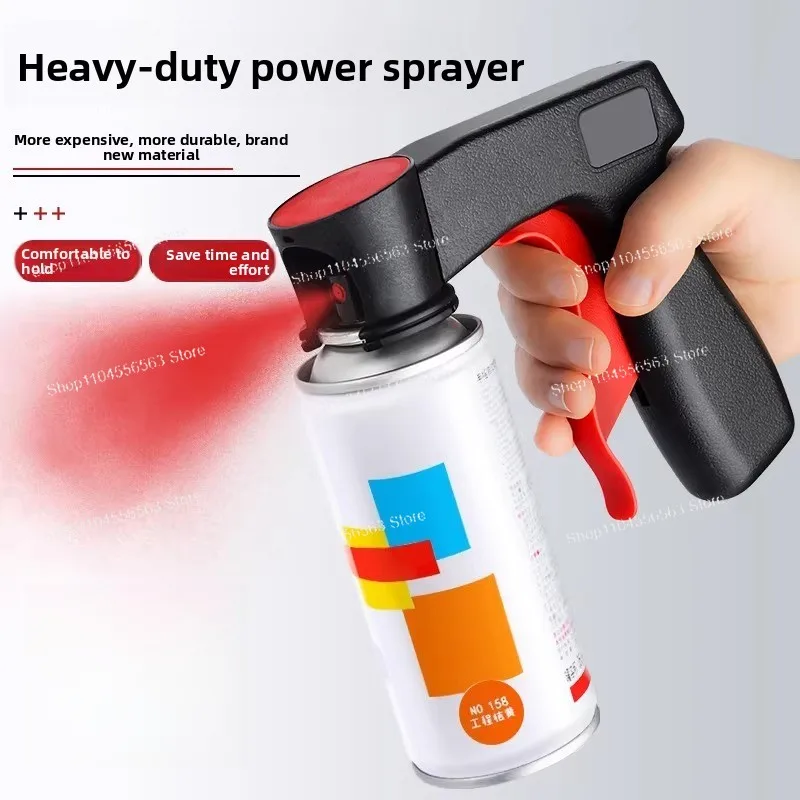 Auto Refinishing Spray Gun, Portable Booster Type, Universal Handle for Aerosol Paint Cans & Nozzles