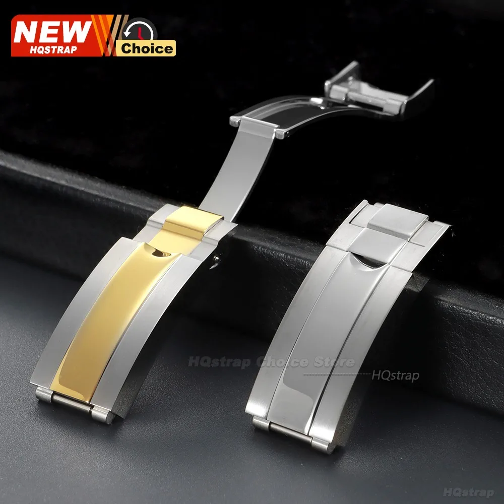 9 مللي متر x 9 مللي متر للطي مشبك ل رولكس دايتونا حزام ساعة اليد المشبك ل يخت ماستر الصلبة الفولاذ المقاوم للصدأ زر ساعة أدوات إصلاح #6