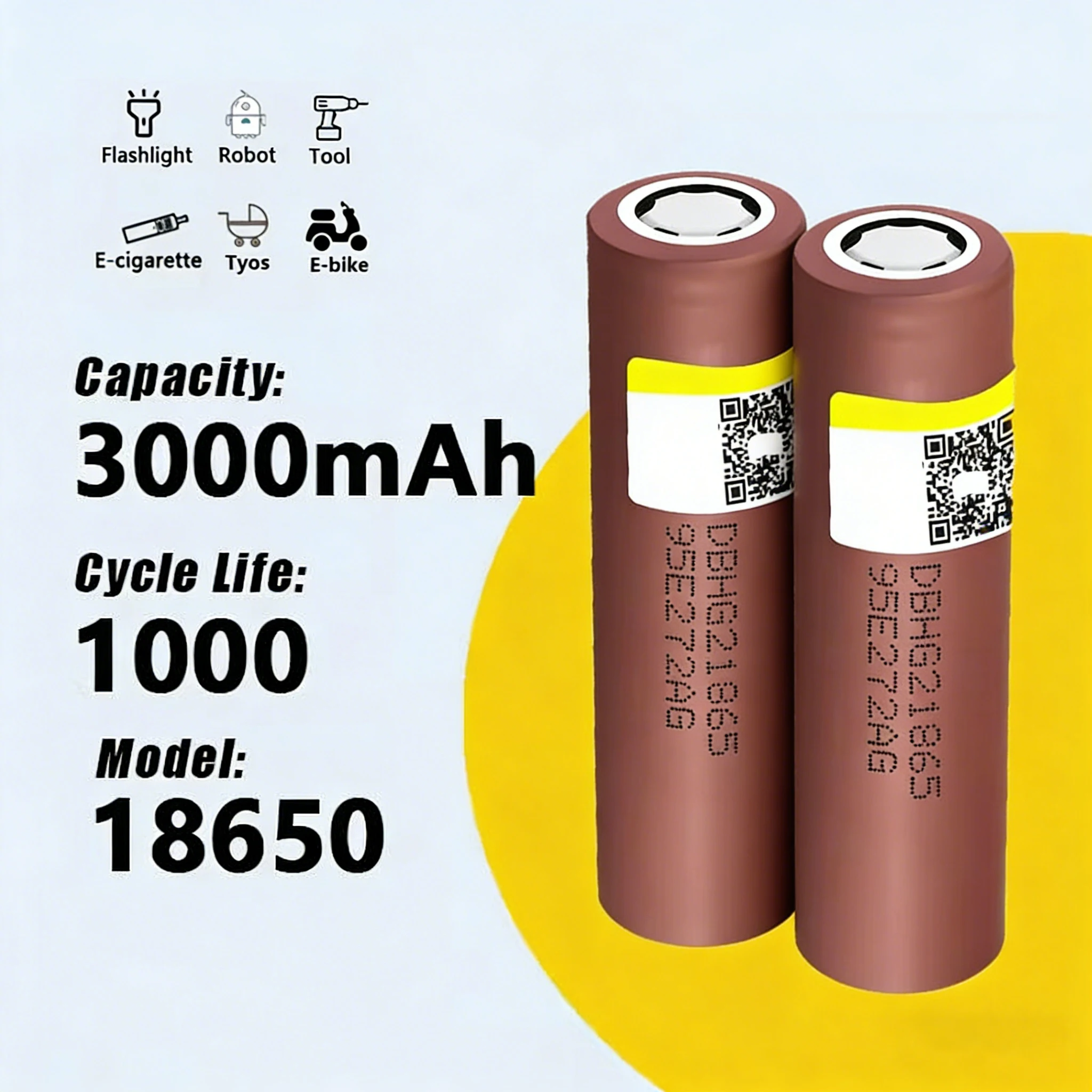 

GDCF 18650 HG2 rechargeable battery 3000mAh large capacity electric vehicle 3.7V power tool 20A discharge