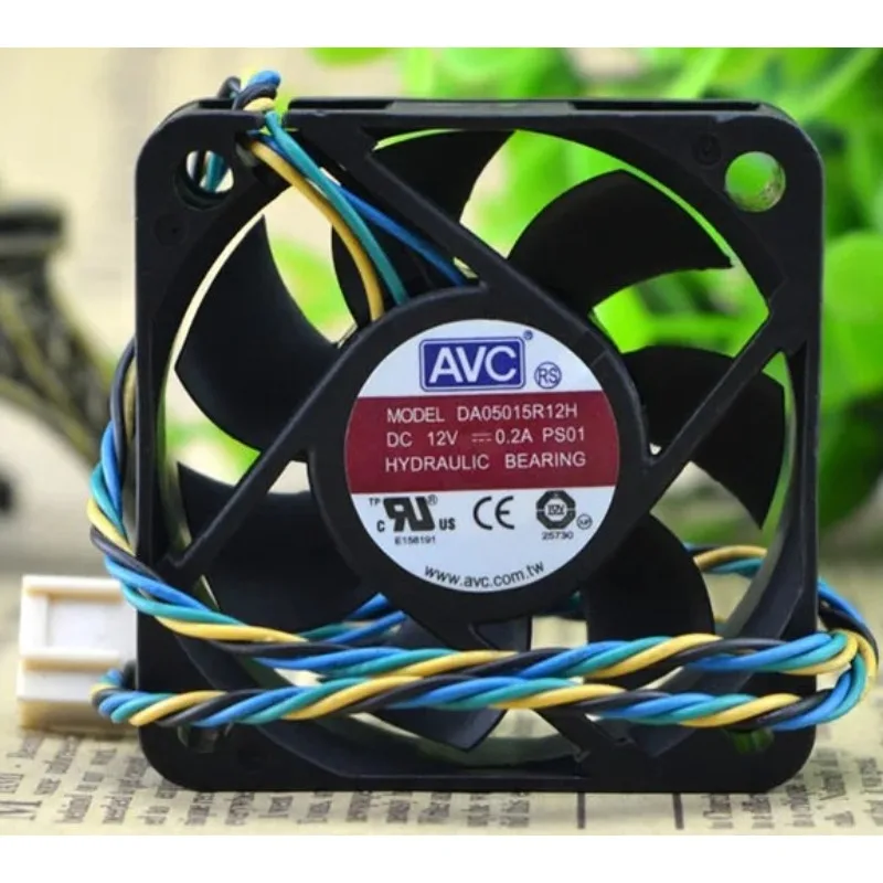 New Cooler Fan for AVC DA05015R12H 12V 0.2A 4-wire with PWM Temperature Control 5CM 5015 50*50*15mm