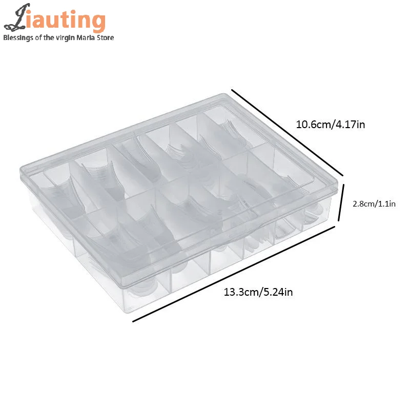 120Pcs/Box Duckbill Shape Nail Molds Dual Form Full Cover Quick Building Gel Mold Acrylic False Nail Tips Extension Top Forms