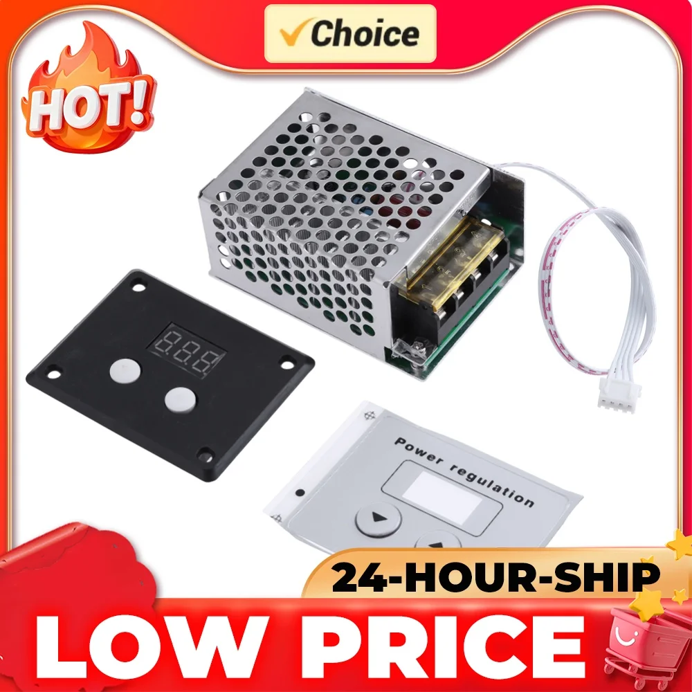 AC 220V 4000W SCR Thyristor Digital Control Electronic Voltage Regulator