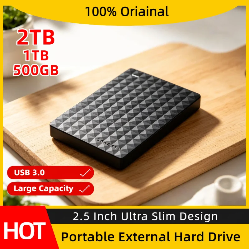 USB 3.0 OEM For Seagate 2.5 Inch External Portable Hard Drive Ultra High Speed External For Laptop Internal Storage Expansion