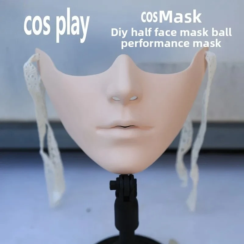 

Half Face Mask for Cosplay, Adjustable Costume Mask for Adults & Masquerade Parties, Theater Prop