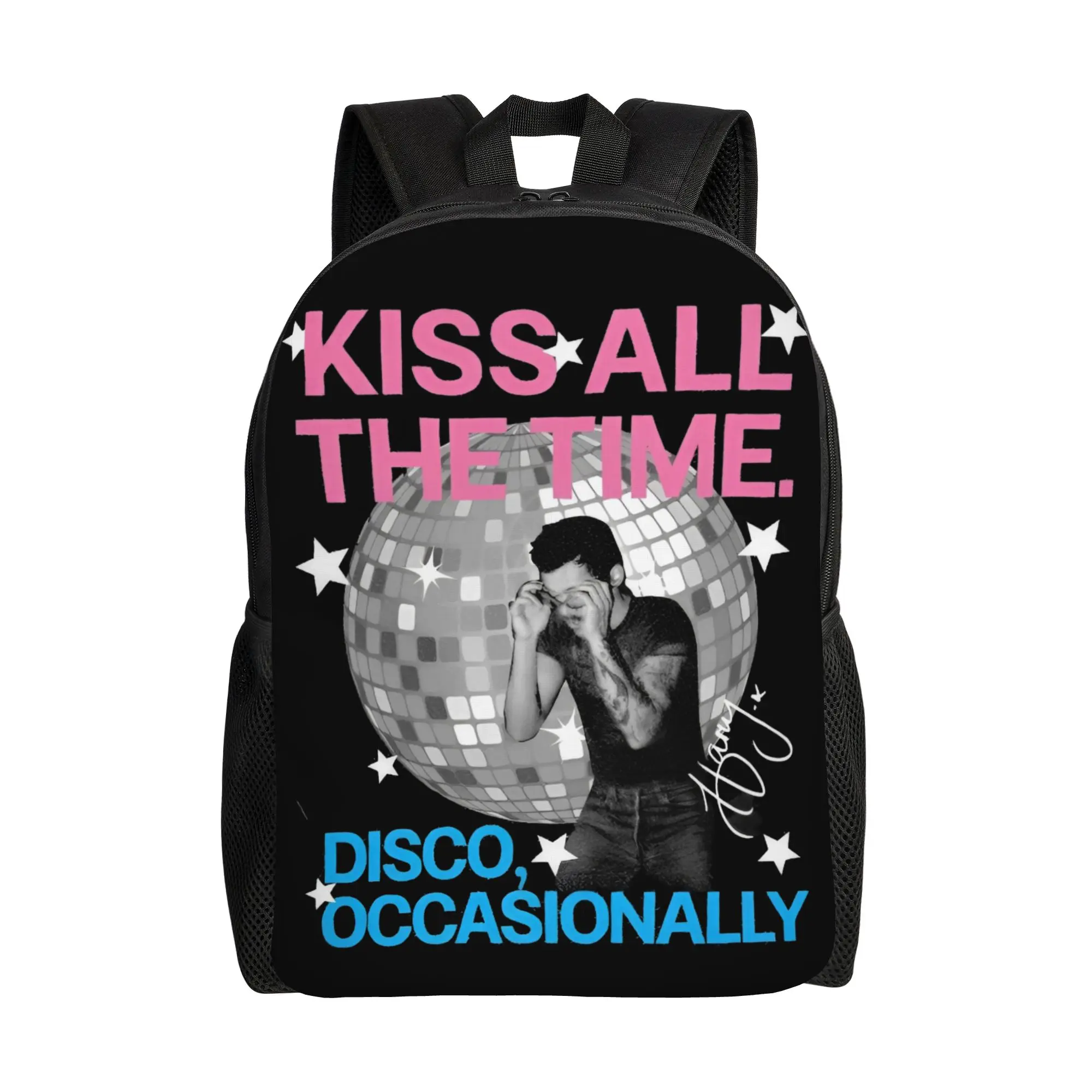 

Harrys Styles Kiss All the Time Disco Occasionally Backpack for Kids Girls Boys Lightweight School Bags for Toddlers Daycare