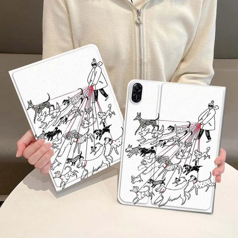 

Red Traction Rope Pattern Case For Honor Magic Pad 6 7 X8 V6 V7 Pro V8 X9 8 V8 9 13 X8a 2 V9 GT X9a X9 GT2 13.3 Inch Tablet