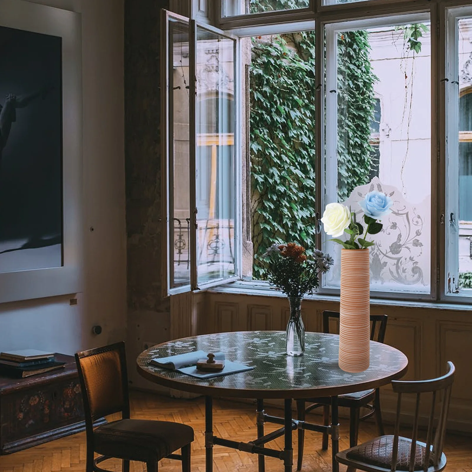 

Handmade Ceramic Vase Creative Dried Flower Decoration Modern Artistic Home Office Balcony Decor Unique Style Design