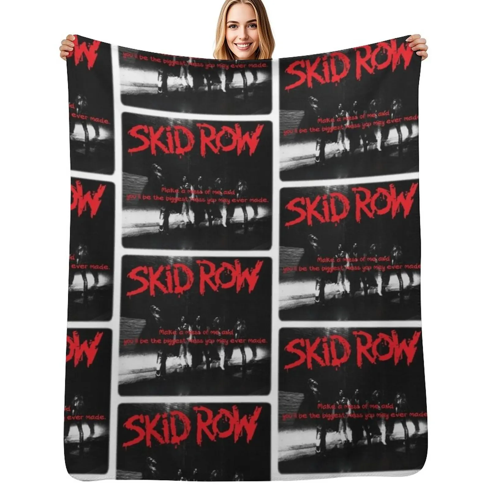 Декоративный мягкий плед SKID ROW для дивана или кресла
