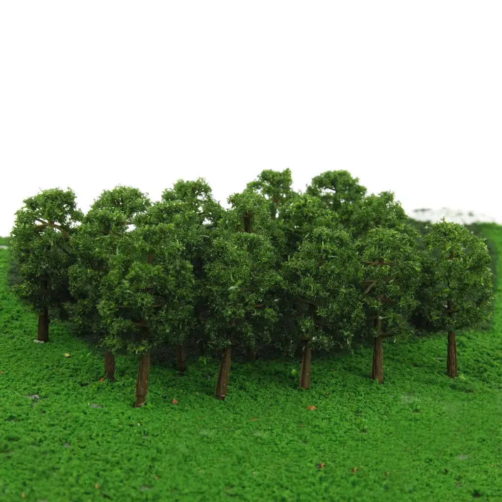 

20Pcs 0 Model Trees 10Pcs HO Architectural Railroad Layouts Tree