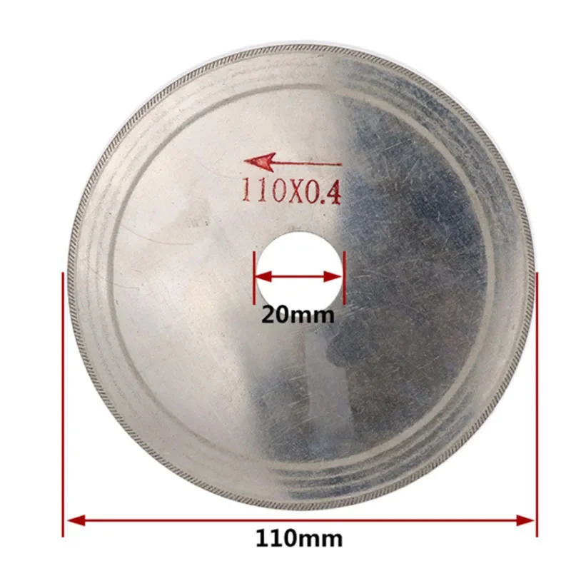 Ultra-fino diamante Circular Saw Blade, corte de mandril disco para mármore, jade, ágata, vidro, gemas, pedra corta ferramentas, 3-8 \