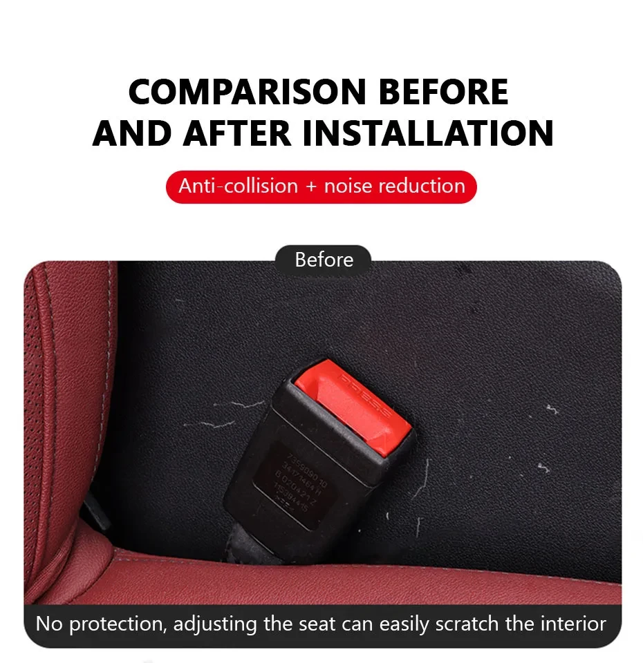 Neue Auto Sitz Gürtel Schnalle Abdeckung Anti Scratch Sicherheitsgurt Taste Schutz Sicherheitsgurt Schutz Abdeckung Auto Innen Zubehör – Detail 9