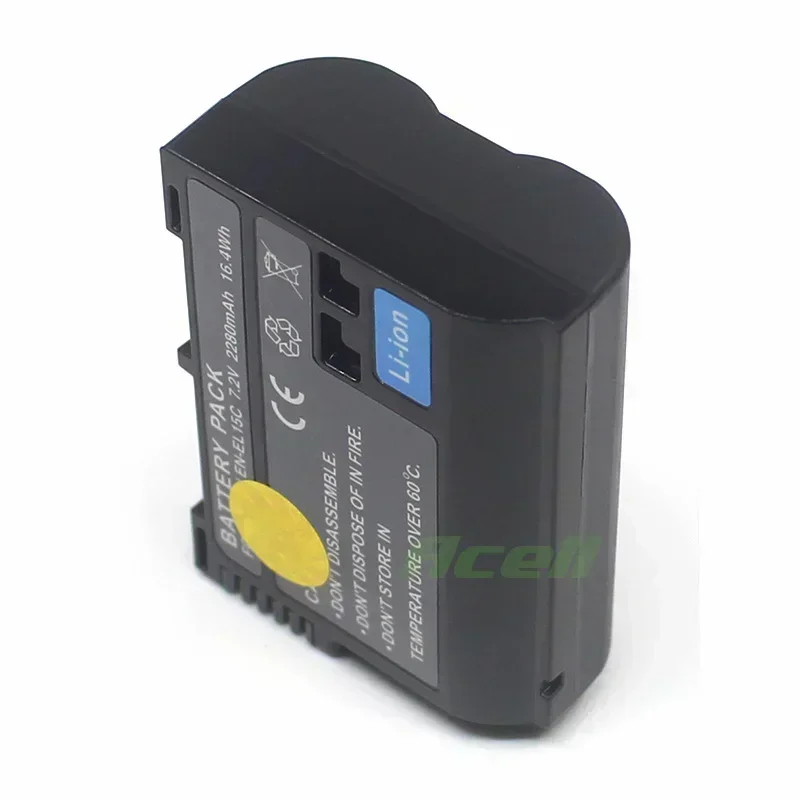 EN-EL15c 2280mAh Battery or Dual Charger for Nikon Zf Z5 Z6 Z7 Z8 D810 D800 D600 D500 1V1 D750 D850 D7500 Camera Replace EN-EL15