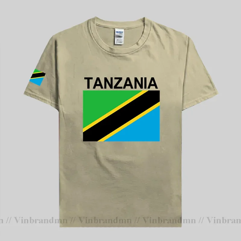 Tanzania Tanzanian mens t shirts 2023 jersey nation team 100% cotton t-shirt gyms clothing top tees country sporting TZA Swahili