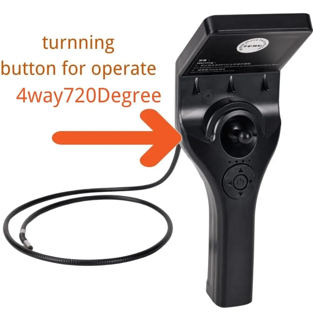 6MM 4Way 720Degree Steering Industrial Video Endoscope Wireless Car Sewer Inspection IP67 Waterproof Borescope Endoscope