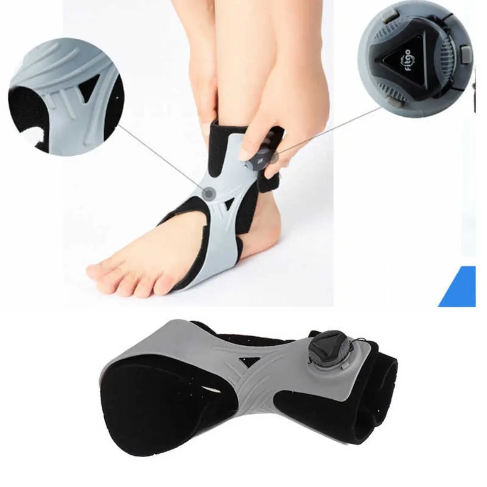 Adjustable 1 Pair Foot Drop Foot Varus Valgus Orthosis Dynamic State Ankle Support Correction Stroke PlegiaRe Patients Pain Less