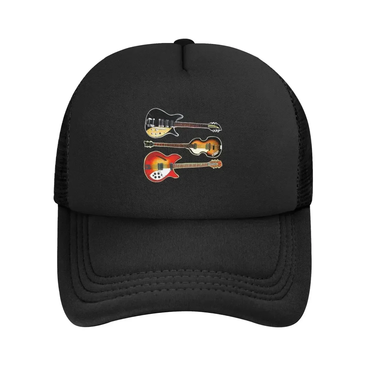 Rickenbacker guitarras e hofner baixo malha bonés de beisebol snapback chapéus casual casquette ao ar livre para homens e mulheres