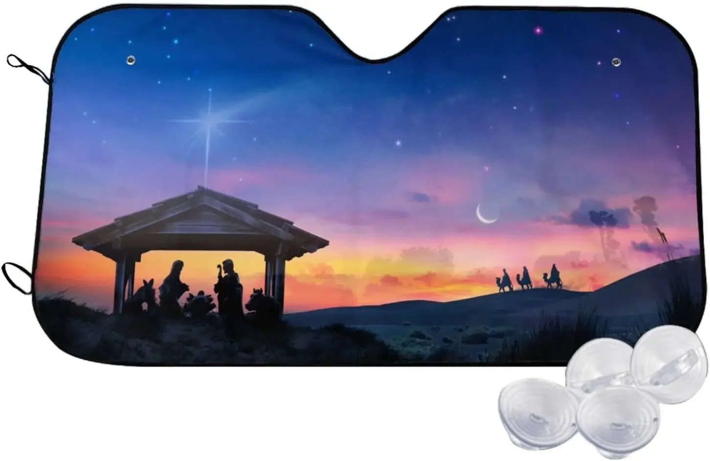 

Солнцезащитный козырек Comet Sunrise Pattern Солнцезащитный козырек на переднее окно для большинства седанов SUV Blocks Максимальные ультрафиолетовые лучи и сохраняют ваш автомобиль в круто