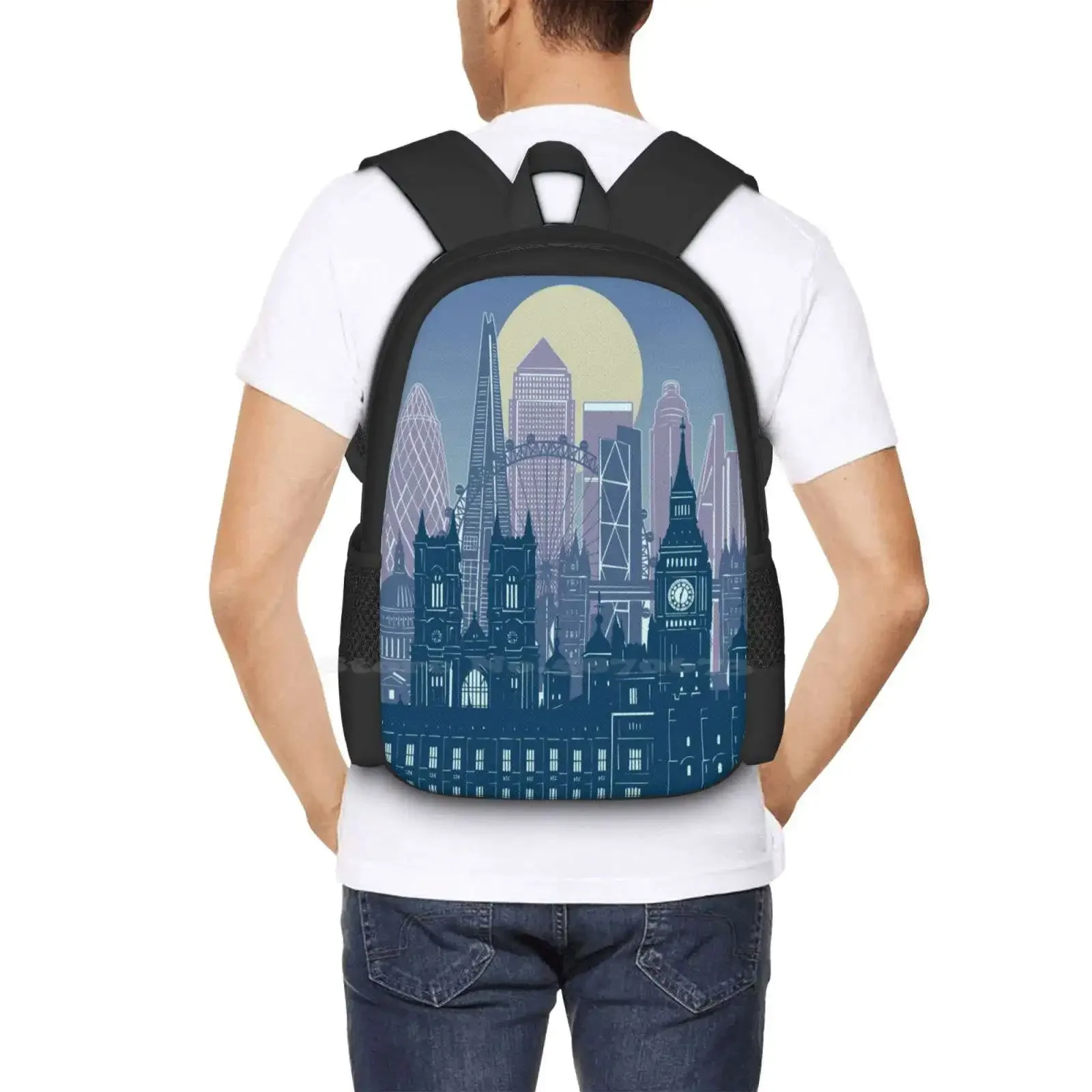 Londres Skyline Offre Spéciale Cartable Sac À Dos Sacs De Mode Londres Angleterre Londres Skyline Londres Ville Skyline Londres paysage urbain