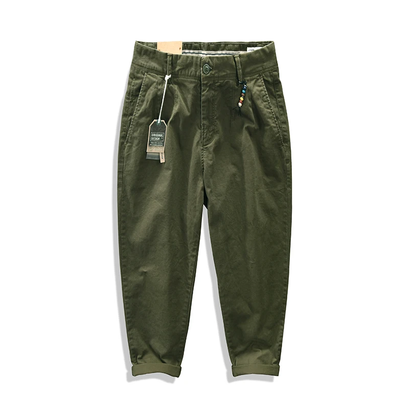 HIQOR Marke Japanischen Cargo Hosen für Männer Neue männer Schwarz Casual ArmyGreen Hosen Hosen männer Overall Männlichen Oversize hosen